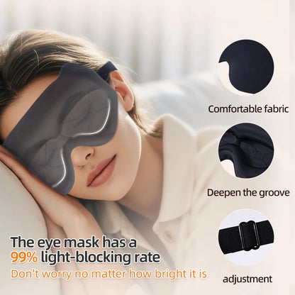 Light Travel Eye Mask for Sleeping with Eyemask Pad