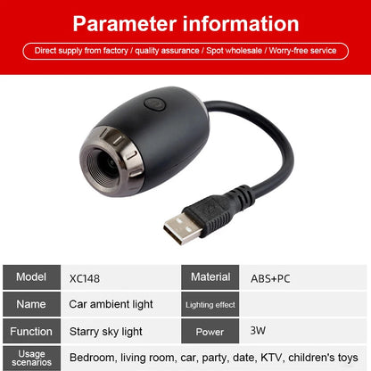 Romantic LED Starry Sky Night Light USB Powered