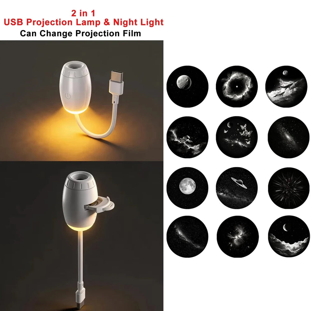 Romantic LED Starry Sky Night Light USB Powered
