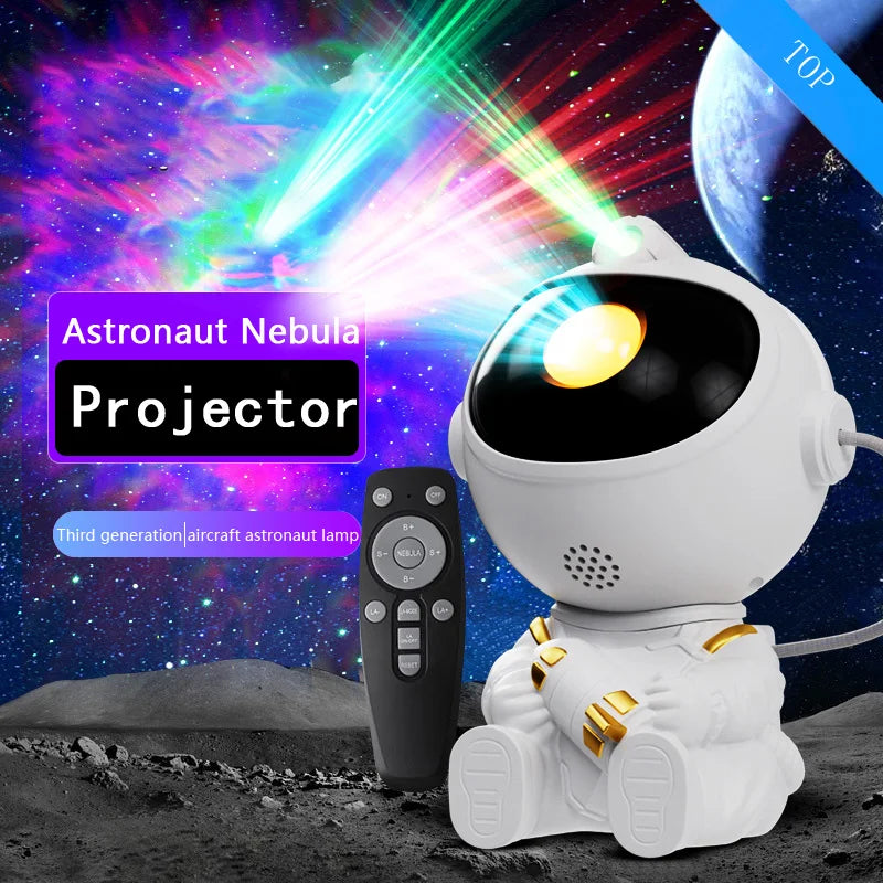 LED Star Galaxies Projector Night Light Astronaut Lamp