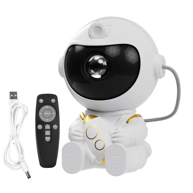 LED Star Galaxies Projector Night Light Astronaut Lamp