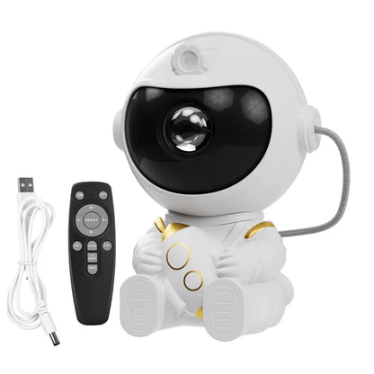 LED Star Galaxies Projector Night Light Astronaut Lamp
